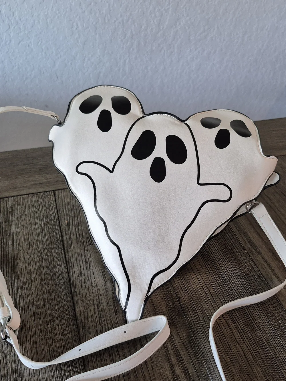 White Ghost Trio Crossbody Bag for Kids